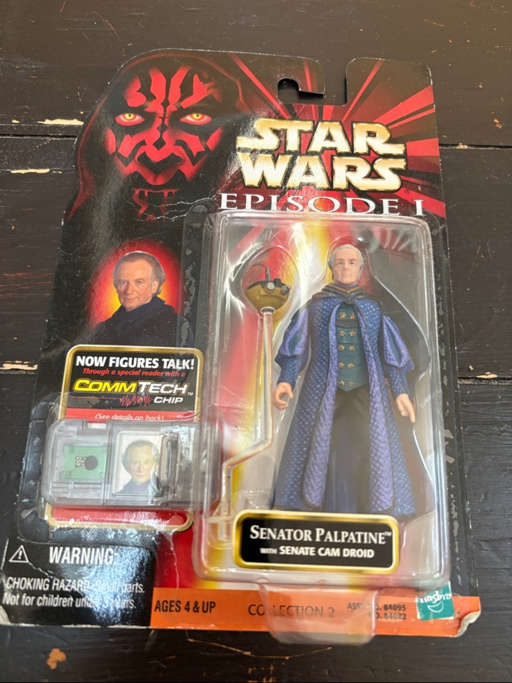 Hasbro Star Wars Senator Palpatine Figure Carded - Purple and Gold Robe